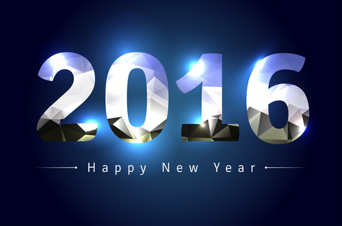 Happy New Year 2016 Stock Photo